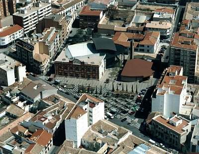 Vista del Gran Teatro desde el aire