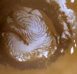 imagen del Polo Norte de Marte.