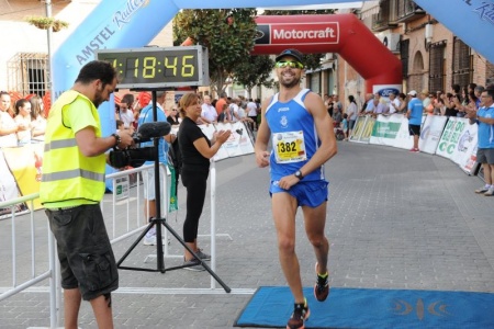 Paco "Boni", el mejor de los manzanareños en la media maratón de Torralba