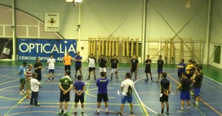 Imagen del BM Manzanares en un entrenamiento de pretemporada