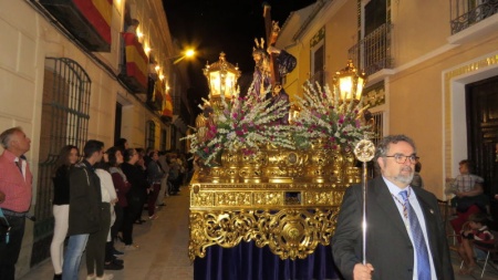 Jesús del Perdón a su paso por la calle de las Monjas