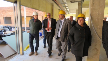 Visita a las obras del nuevo Colegio "Divina Pastora" en Manzanares