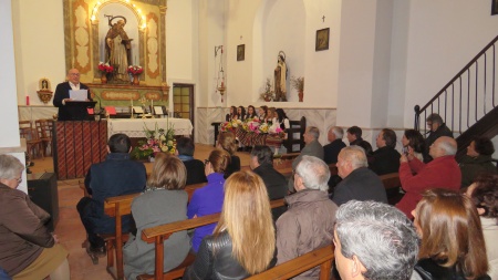 Francisco Contreras, durante el pregón de San Antón 2017