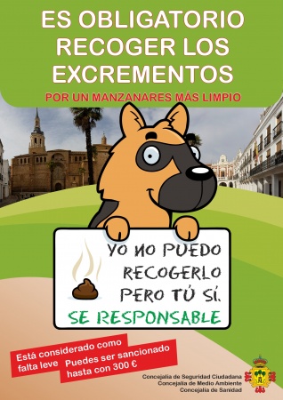 Campaña de información y concienciación sobre la obligación de recoger los excrementos de las mascotas