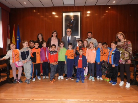 Visita de alumnado de los centros escolares al Ayuntamiento de Manzanares