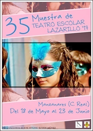 Cartel anunciador de la 35ª Muestra de Teatro Escolar Lazarillo