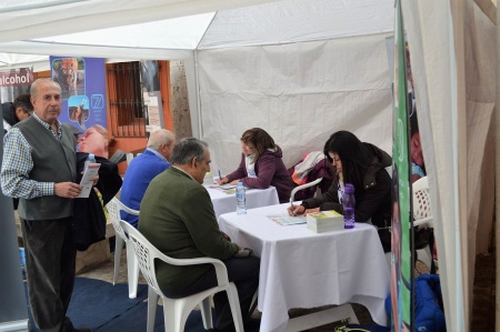 Stand de Exposalud en La Solana