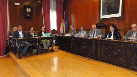 Vista del salón de sesiones durante el pleno extraordinario