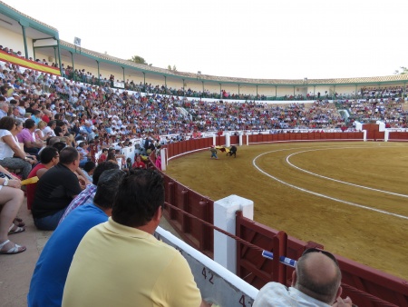 Plaza de toros de Manzanares durante un festejo