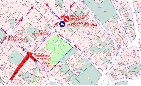 Nueva Regulación del tráfico por el avance de obras del Plan de Eliminación de Barreras Arquitectónicas del Casco Antiguo