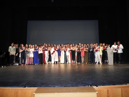 Alumnado del IES Sotomayor en el acto de Graduación