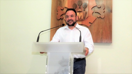 Juan López de Pablo en rueda de prensa
