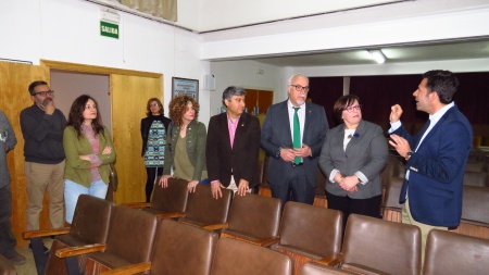 Visita que realizaron las autoridades al IES "Sotomayor" 