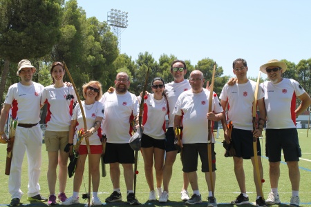 Arqueros de Manzanares participantes en la 3ª prueba de la liga interclubes