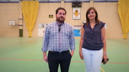 Pablo Camacho e Isabel Díaz-Benito. Concejales de deportes y obras respectivamente