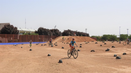 Pista de bicicross, uno de las recursos muy utilizado por la ciudadanía