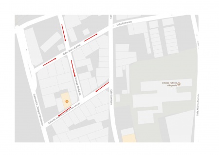 Reordenación de tráfico en distintas calles de Manzanares