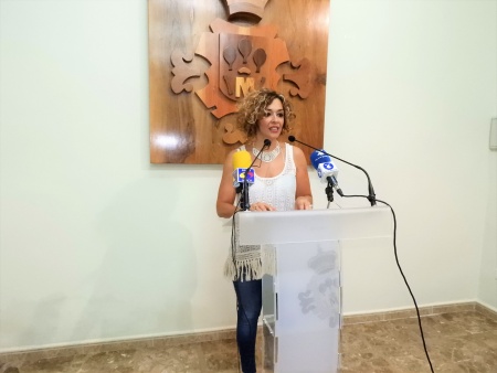 Beatriz Labián durante la rueda de prensa