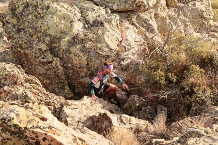 Jose Sánchez Migallón durante el transcurso de la prueba de montaña