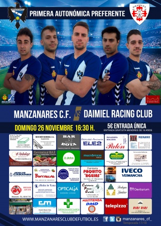 Cartel anunciador del partido ante el Daimiel