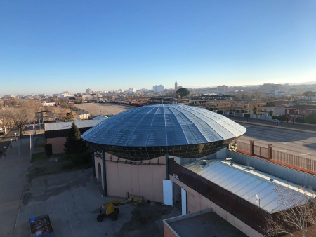 Imagen de la nueva cúpula del pabellón ferial