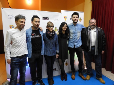 Autoridades, directores e invitados antes de la inauguración del festival