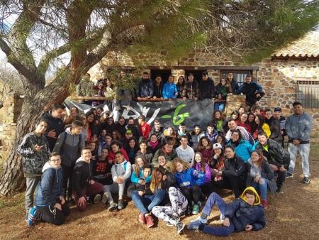 Algunos de los participantes en el campamento