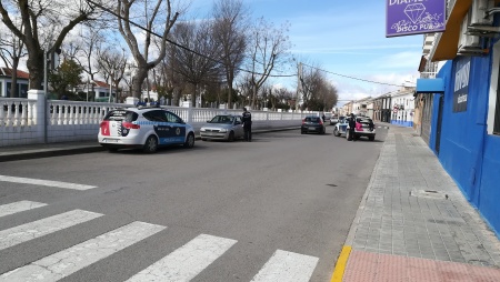 Uno de los controles realizados por la Policía Local