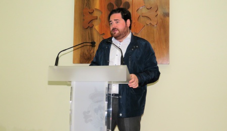 Pablo Camacho en rueda de prensa sobre el fin de curso de la UP