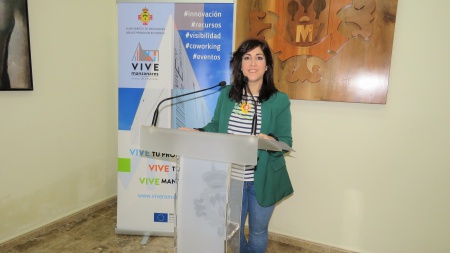 Gemma de la Fuente en la presentación del programa de Becas en Empresa 2018
