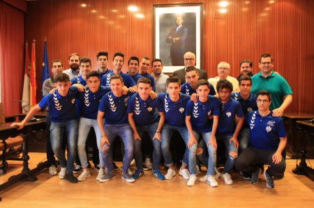 Recepción oficial al Manzanares CF Juvenil 