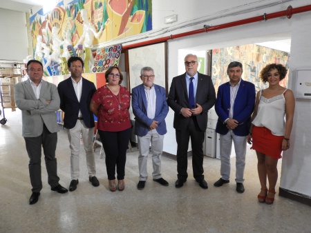 El consejero de educación visita las obras de reforma del IES Pedro Álvarez de Sotomayor