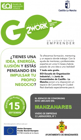 Cartel de la convocatoria del programa Go2Work