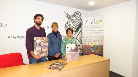 Silvia Cebrián junto a los miembros de la AMD Manuel de Falla