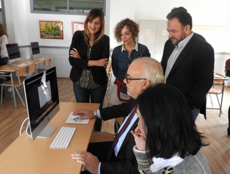 Inauguración del aula de nuevas tecnologías del IES Azuer