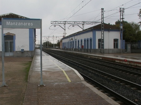 Estación de tren de Manzanares - imagen de archivo