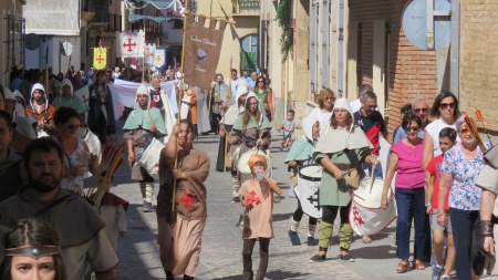 Uno de los desfiles celebrados en las Jornadas Medievales 2018