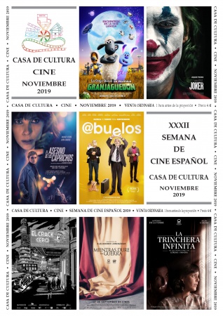 Cartelera de noviembre en la Casa de Cultura