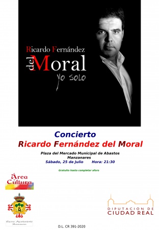 Cartel del concierto de Ricardo Fernández del Moral