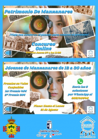 Cartel de la Casa de la Juventud en 'Patrimonio de Manzanares'