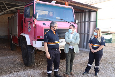 Visita de Juan López de Pablo a Protección Civil