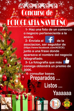 Cartel del concurso fotográfico navideño de ACECE