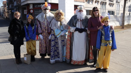 Los Reyes Magos en su visita a Manzanares durante la pasada Navidad