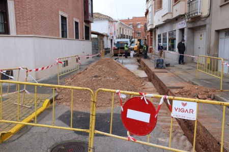 Obras en la calle Lope de Vega