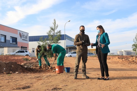 Recuperación de una zona verde en el polígono industrial