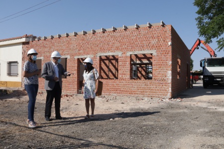 Visita a las obras del nuevo centro de día para mayores de 50 años del Centro Ocupacional