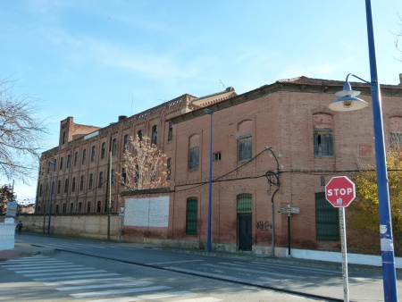 Exterior de la fábrica de harinas