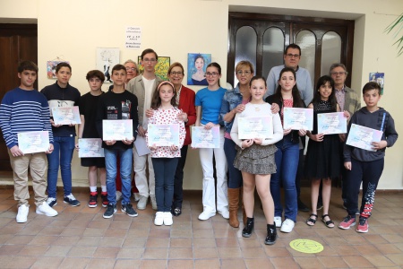 Entrega de premios del 6º certamen de pintura escolar 'Jóvenes artistas de Manzanares'