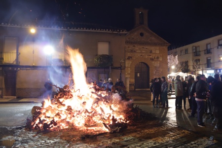 Imagen de archivo de la hoguera de la Virgen de la Paz