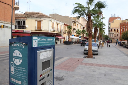 Uno de los parkímetros de la actual concesionaria del servicio